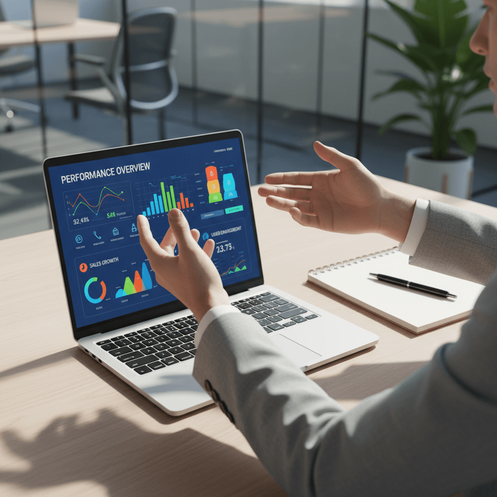 Data dashboard with skills analysis chart
